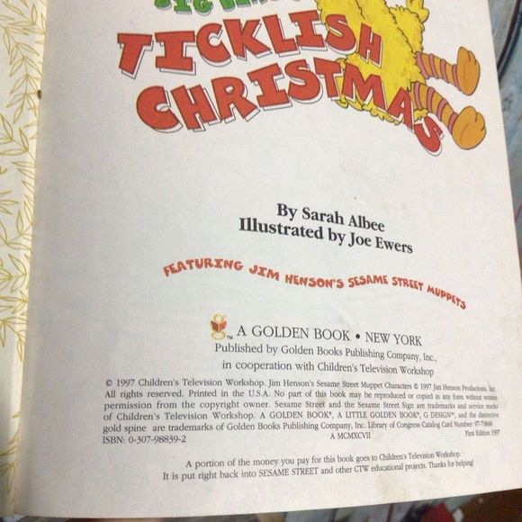 1997 Hardback “Big Birds Christmas” Sesame Street Little Golden Book 🌲🎄 - Picture 3 of 9